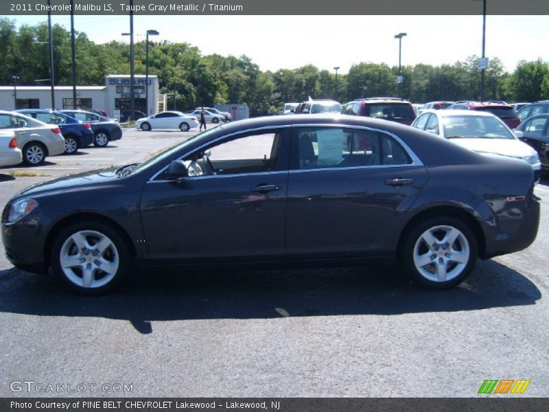 Taupe Gray Metallic / Titanium 2011 Chevrolet Malibu LS