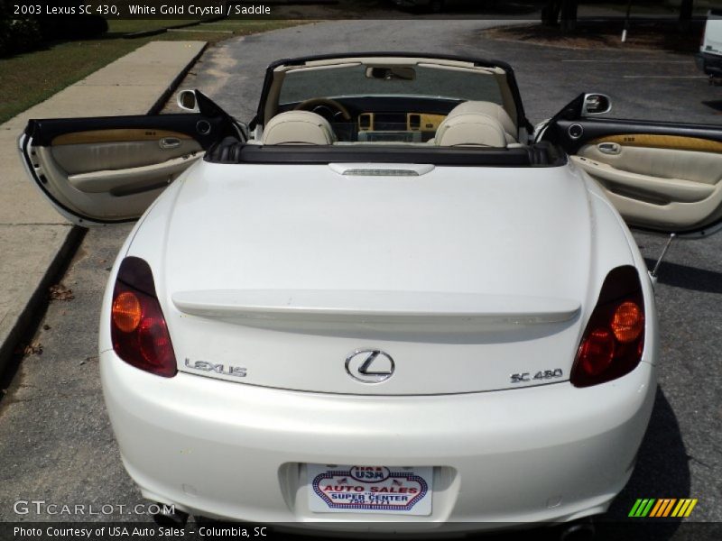 White Gold Crystal / Saddle 2003 Lexus SC 430