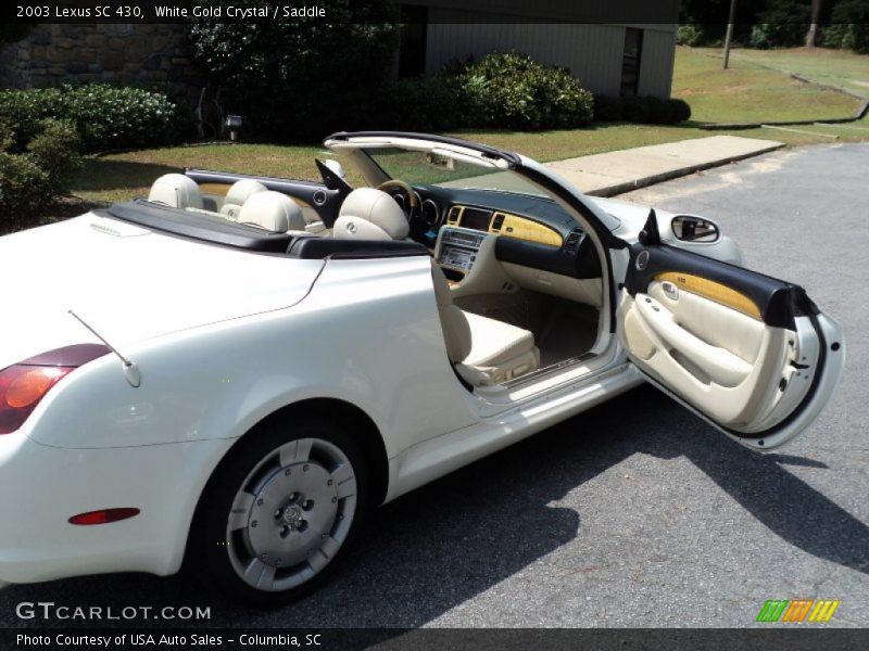 White Gold Crystal / Saddle 2003 Lexus SC 430