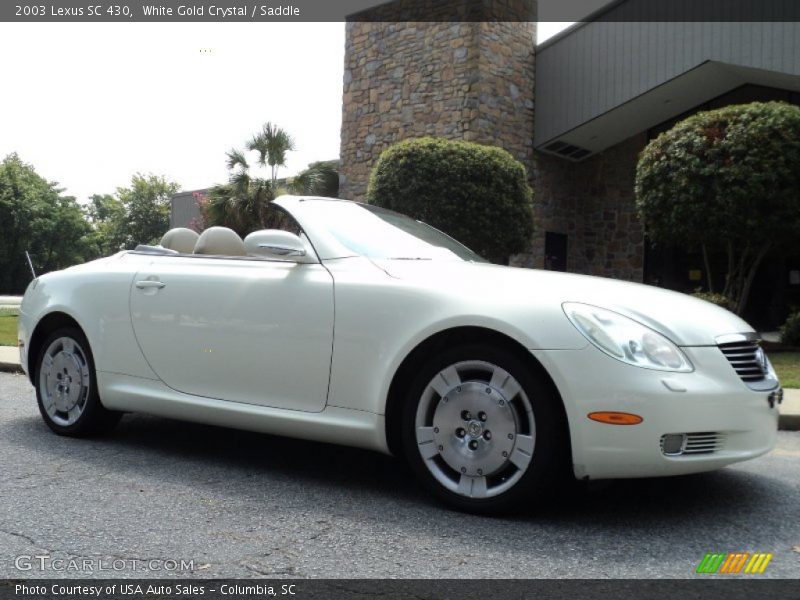 White Gold Crystal / Saddle 2003 Lexus SC 430