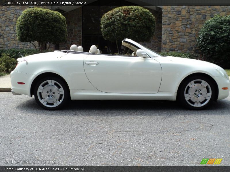 White Gold Crystal / Saddle 2003 Lexus SC 430