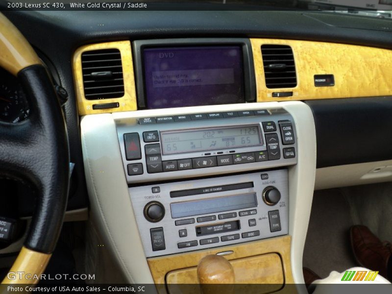 White Gold Crystal / Saddle 2003 Lexus SC 430