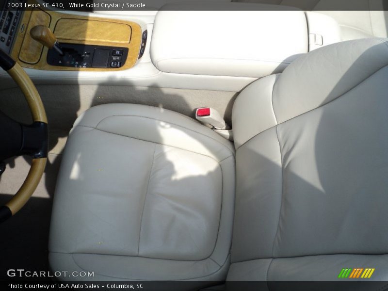 White Gold Crystal / Saddle 2003 Lexus SC 430