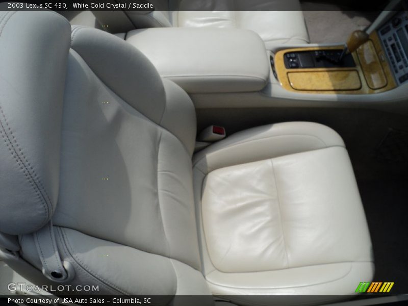 White Gold Crystal / Saddle 2003 Lexus SC 430