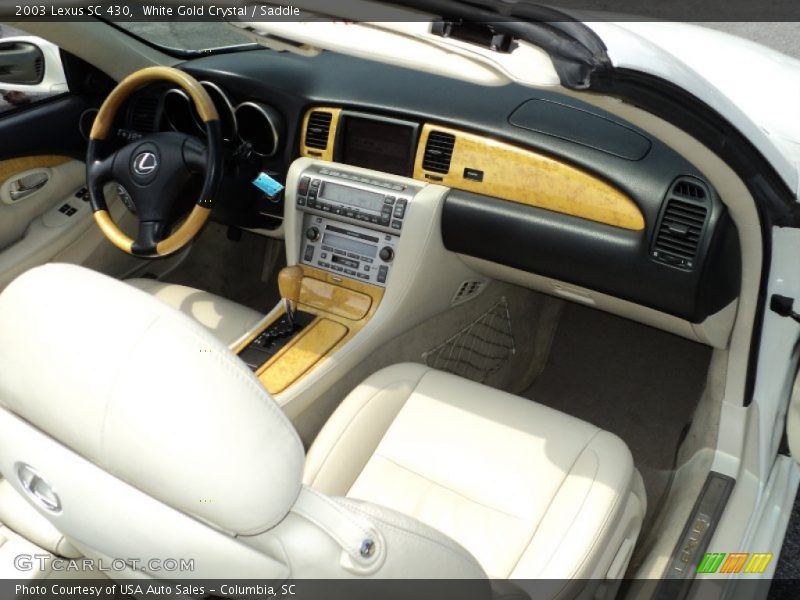 White Gold Crystal / Saddle 2003 Lexus SC 430