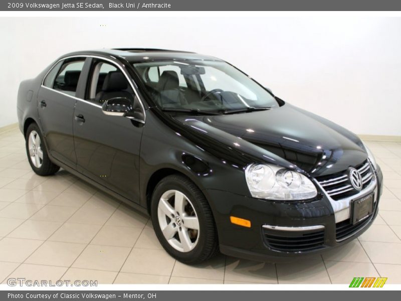 Black Uni / Anthracite 2009 Volkswagen Jetta SE Sedan