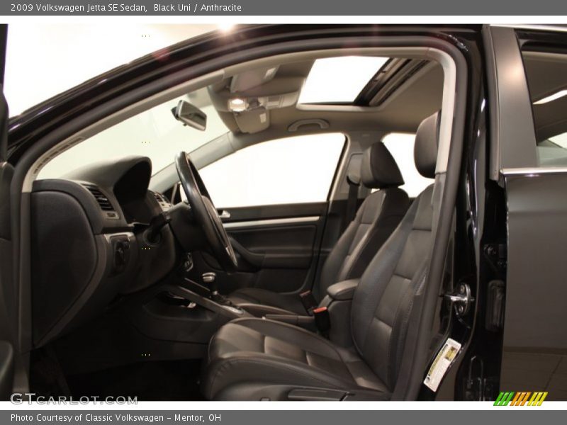 Black Uni / Anthracite 2009 Volkswagen Jetta SE Sedan