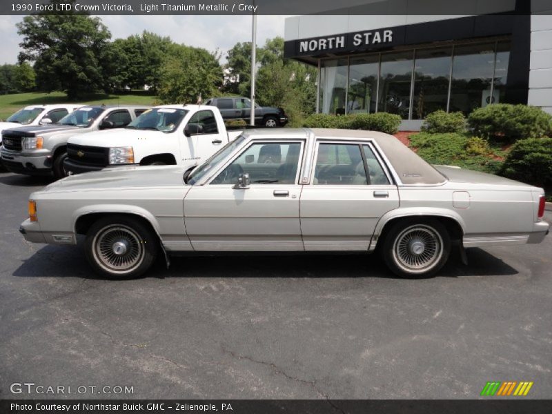 Light Titanium Metallic / Grey 1990 Ford LTD Crown Victoria