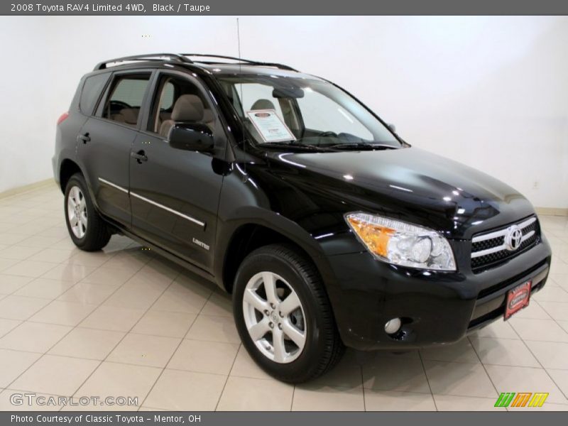 Black / Taupe 2008 Toyota RAV4 Limited 4WD