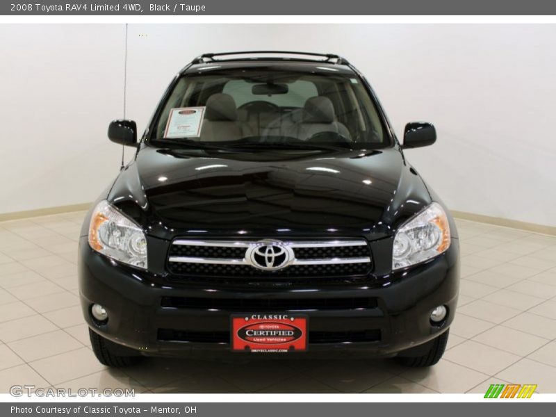 Black / Taupe 2008 Toyota RAV4 Limited 4WD