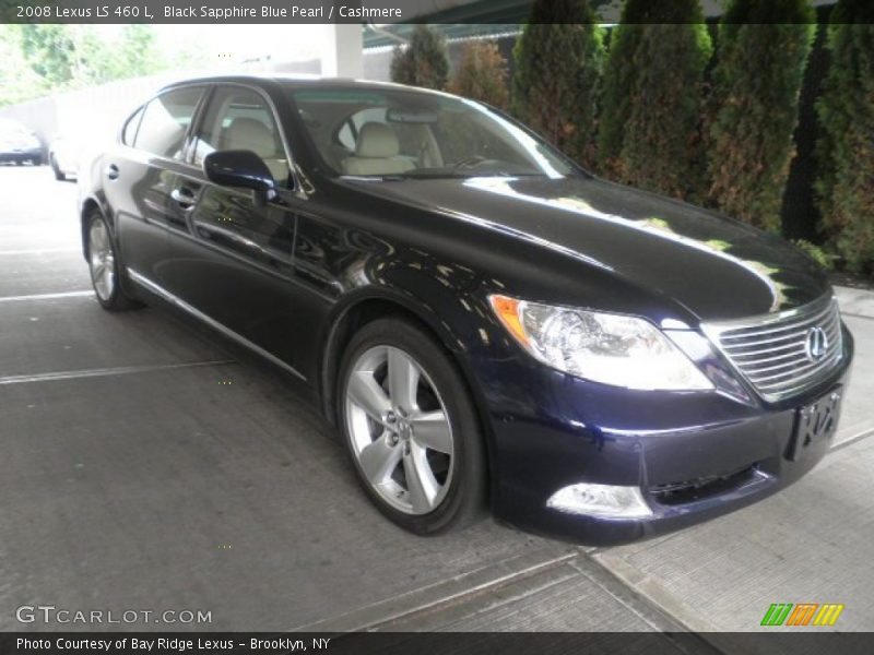 Black Sapphire Blue Pearl / Cashmere 2008 Lexus LS 460 L
