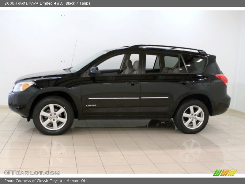 Black / Taupe 2008 Toyota RAV4 Limited 4WD