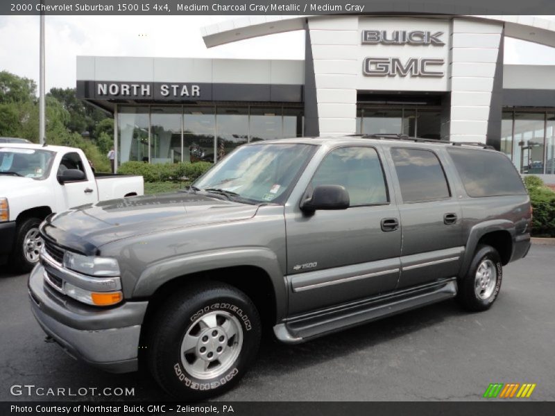 Medium Charcoal Gray Metallic / Medium Gray 2000 Chevrolet Suburban 1500 LS 4x4