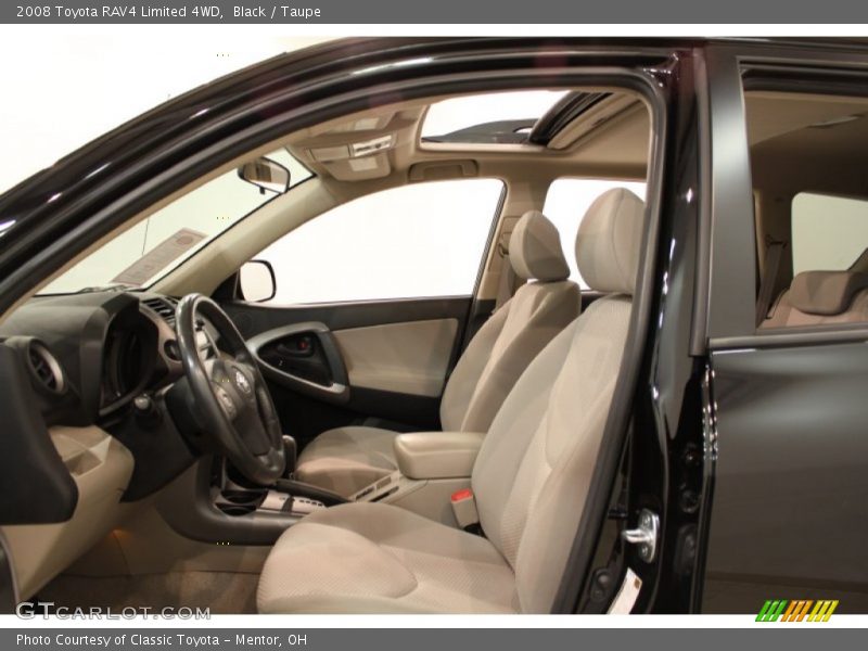 Black / Taupe 2008 Toyota RAV4 Limited 4WD