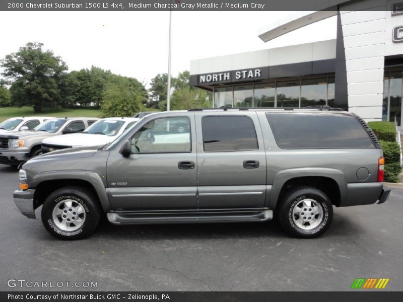 Medium Charcoal Gray Metallic / Medium Gray 2000 Chevrolet Suburban 1500 LS 4x4
