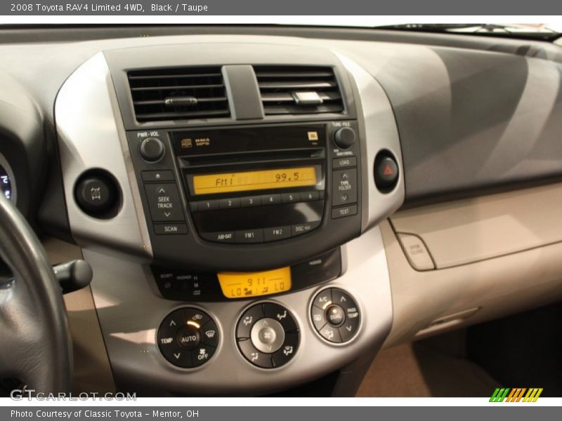 Black / Taupe 2008 Toyota RAV4 Limited 4WD