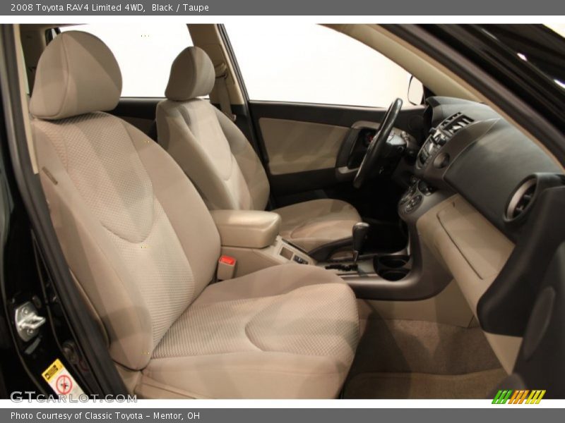 Black / Taupe 2008 Toyota RAV4 Limited 4WD