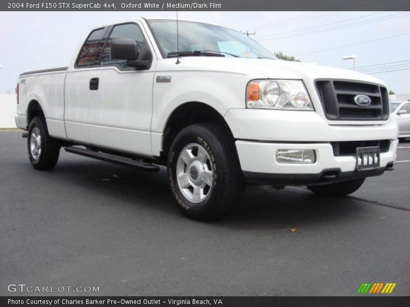 Oxford White / Medium/Dark Flint 2004 Ford F150 STX SuperCab 4x4