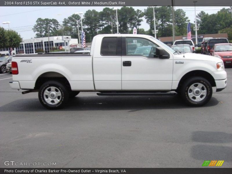 Oxford White / Medium/Dark Flint 2004 Ford F150 STX SuperCab 4x4