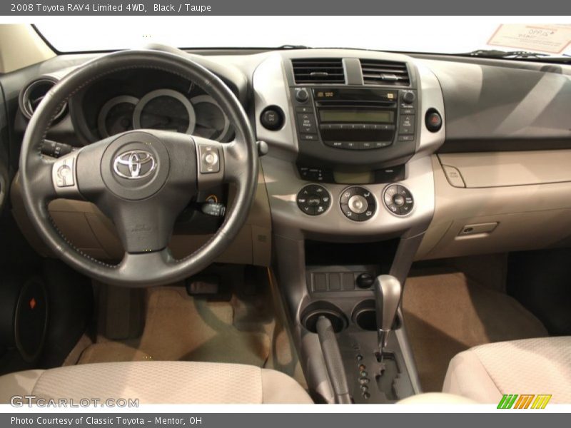 Black / Taupe 2008 Toyota RAV4 Limited 4WD