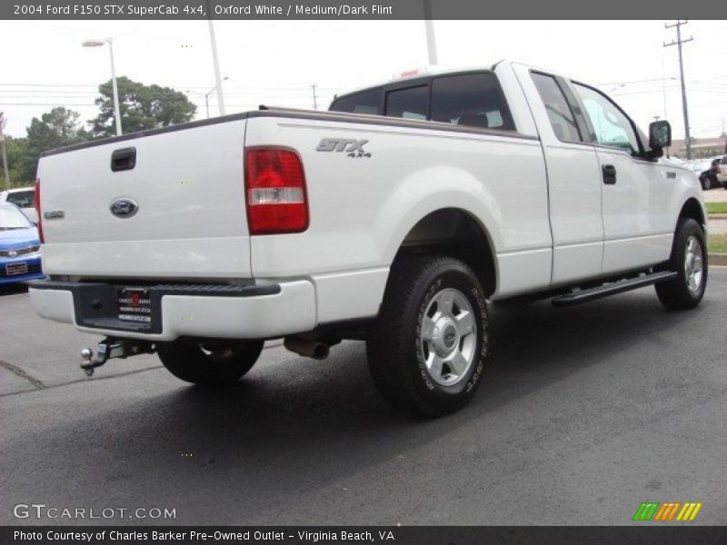 Oxford White / Medium/Dark Flint 2004 Ford F150 STX SuperCab 4x4