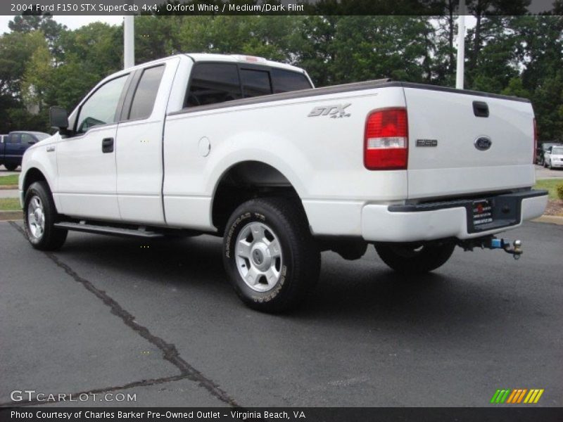 Oxford White / Medium/Dark Flint 2004 Ford F150 STX SuperCab 4x4