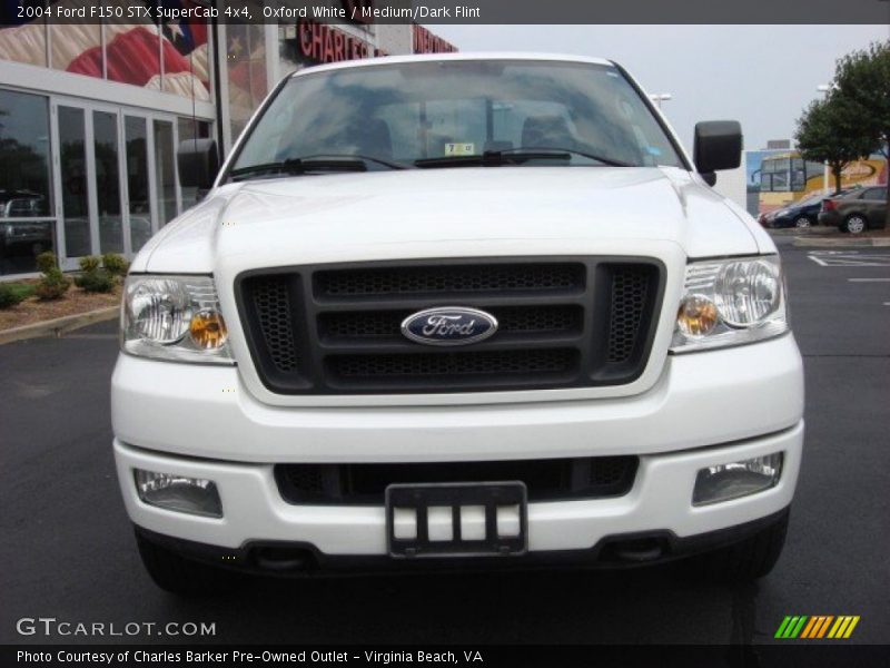 Oxford White / Medium/Dark Flint 2004 Ford F150 STX SuperCab 4x4
