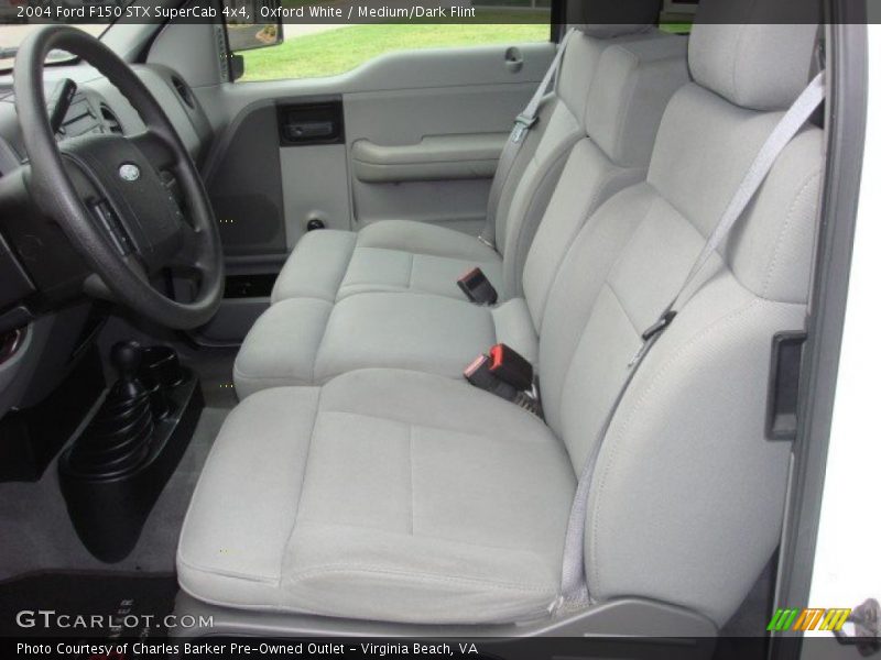 Oxford White / Medium/Dark Flint 2004 Ford F150 STX SuperCab 4x4