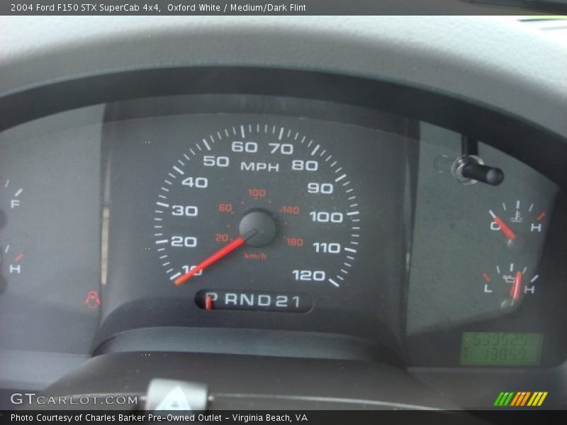 Oxford White / Medium/Dark Flint 2004 Ford F150 STX SuperCab 4x4