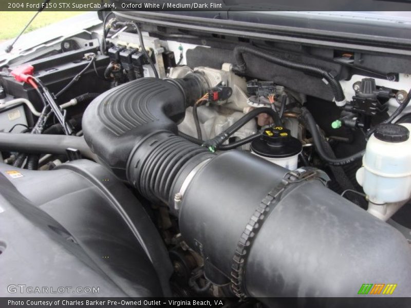 Oxford White / Medium/Dark Flint 2004 Ford F150 STX SuperCab 4x4