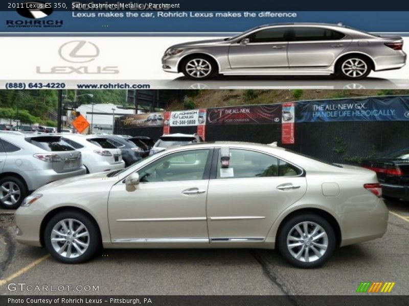 Satin Cashmere Metallic / Parchment 2011 Lexus ES 350