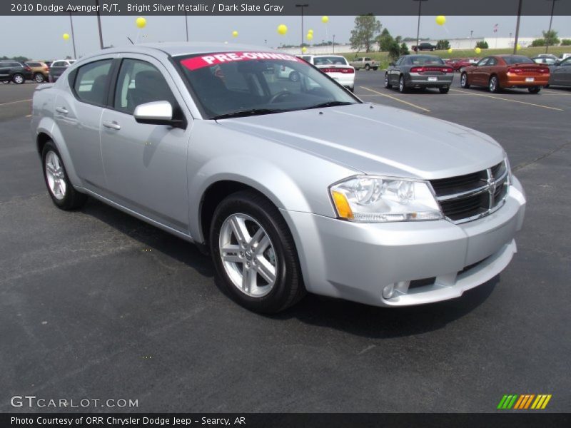 Bright Silver Metallic / Dark Slate Gray 2010 Dodge Avenger R/T
