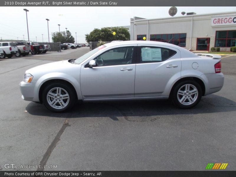 Bright Silver Metallic / Dark Slate Gray 2010 Dodge Avenger R/T