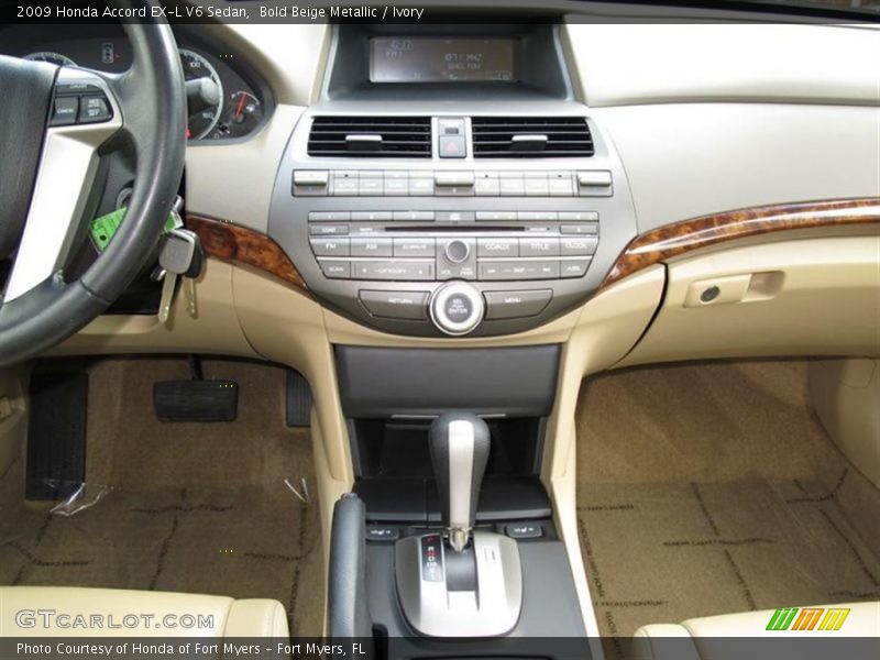 Bold Beige Metallic / Ivory 2009 Honda Accord EX-L V6 Sedan