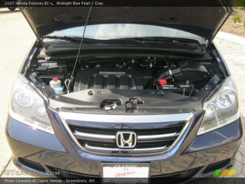 Midnight Blue Pearl / Gray 2007 Honda Odyssey EX-L
