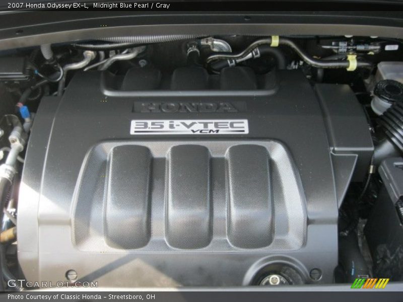 Midnight Blue Pearl / Gray 2007 Honda Odyssey EX-L