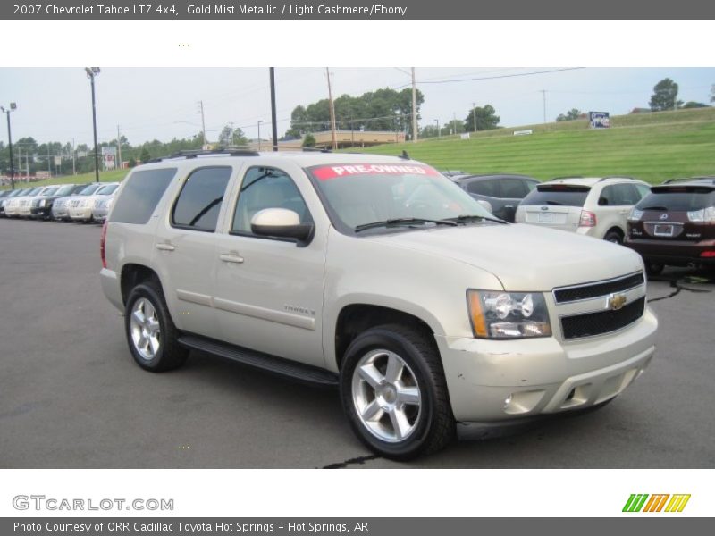 Gold Mist Metallic / Light Cashmere/Ebony 2007 Chevrolet Tahoe LTZ 4x4