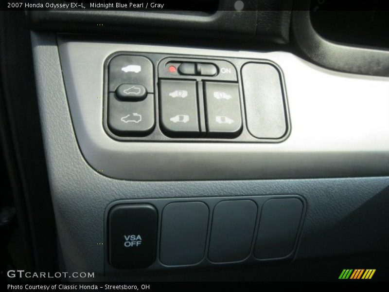 Midnight Blue Pearl / Gray 2007 Honda Odyssey EX-L