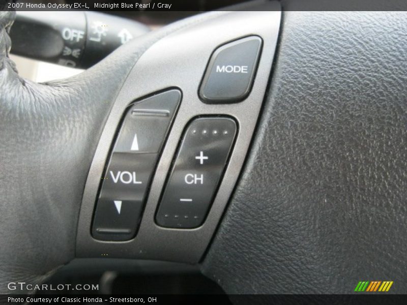 Midnight Blue Pearl / Gray 2007 Honda Odyssey EX-L