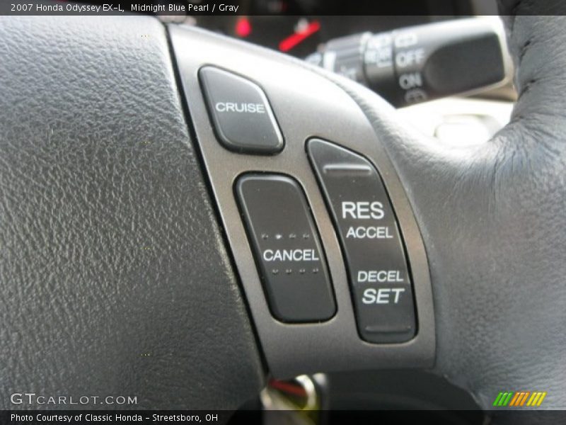 Midnight Blue Pearl / Gray 2007 Honda Odyssey EX-L