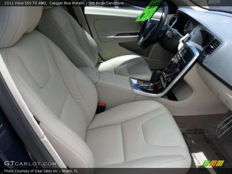 Caspian Blue Metallic / Soft Beige/Sandstone 2011 Volvo S60 T6 AWD