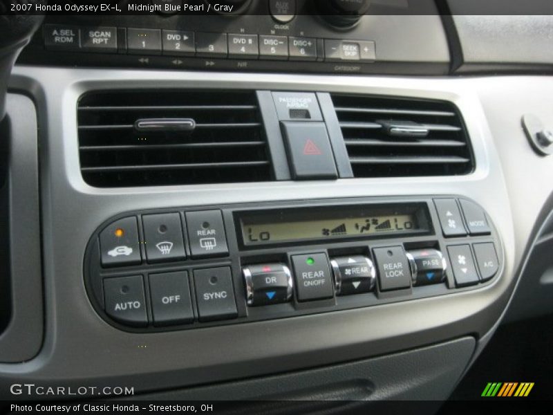 Midnight Blue Pearl / Gray 2007 Honda Odyssey EX-L