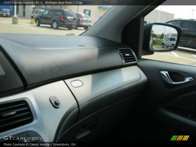 Midnight Blue Pearl / Gray 2007 Honda Odyssey EX-L