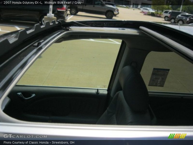 Midnight Blue Pearl / Gray 2007 Honda Odyssey EX-L