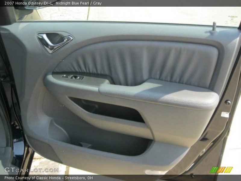 Midnight Blue Pearl / Gray 2007 Honda Odyssey EX-L