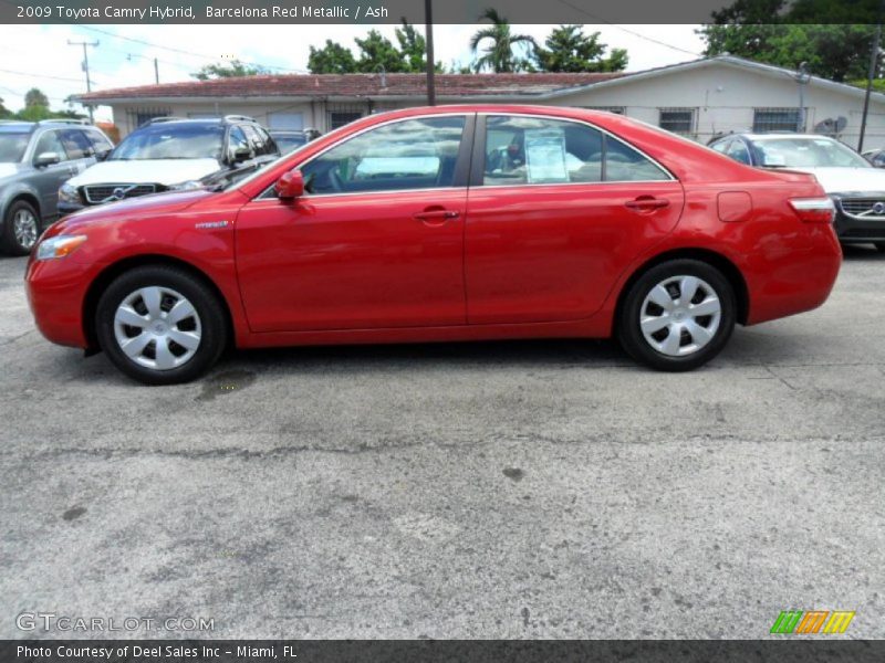 Barcelona Red Metallic / Ash 2009 Toyota Camry Hybrid