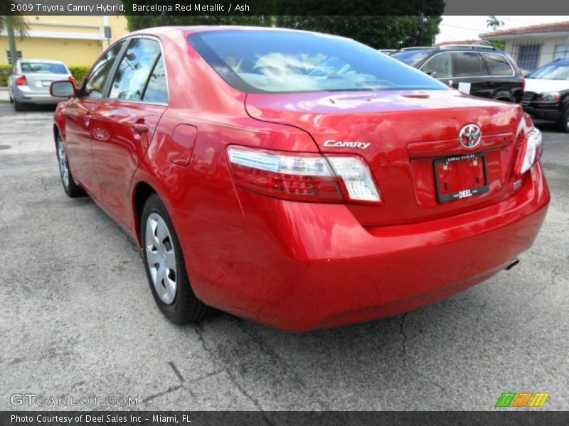Barcelona Red Metallic / Ash 2009 Toyota Camry Hybrid