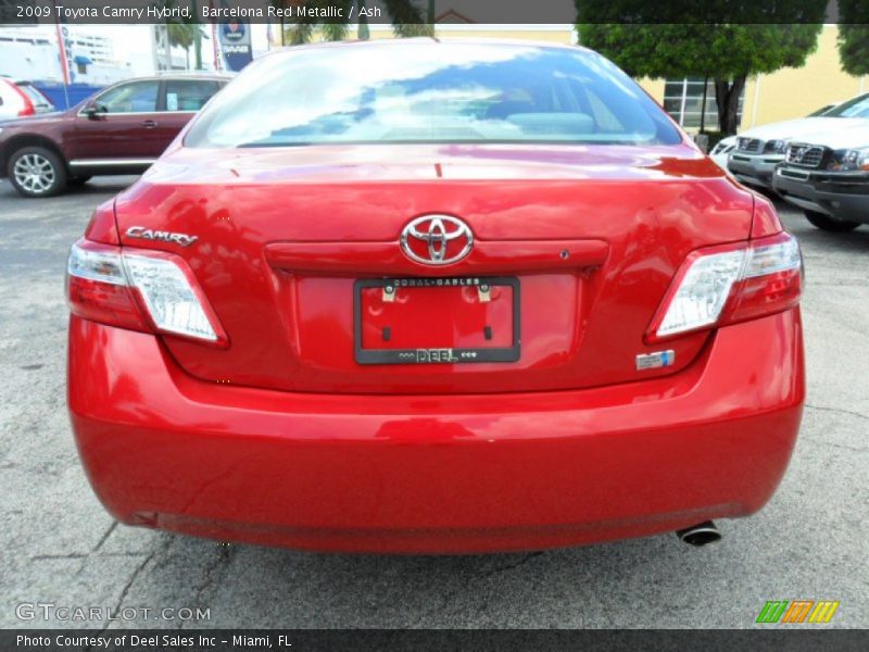 Barcelona Red Metallic / Ash 2009 Toyota Camry Hybrid