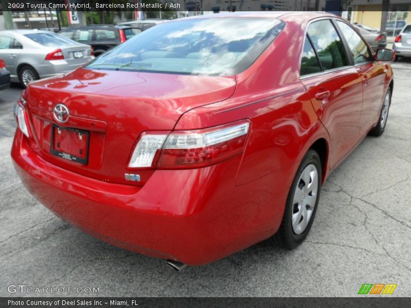 Barcelona Red Metallic / Ash 2009 Toyota Camry Hybrid