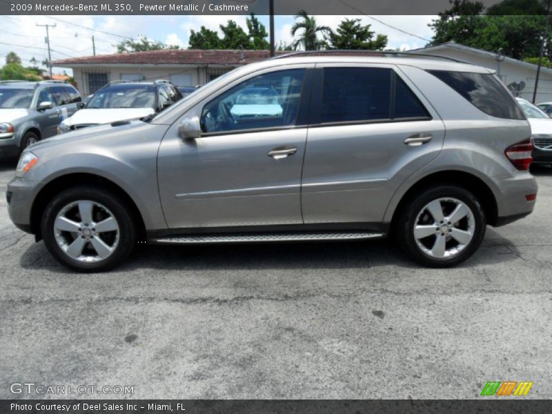 Pewter Metallic / Cashmere 2009 Mercedes-Benz ML 350